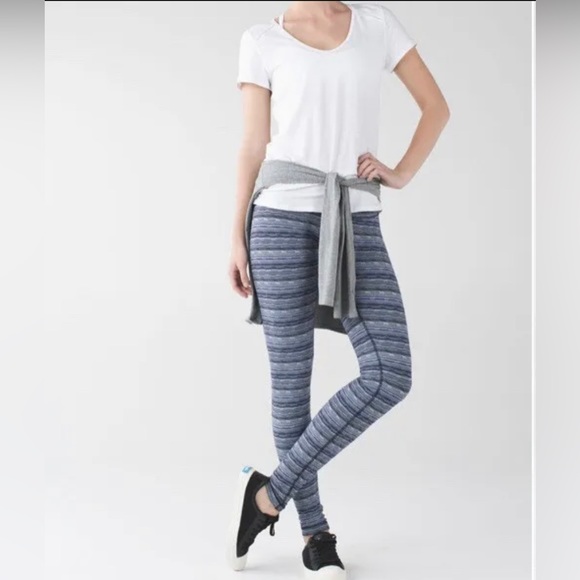 Lululemon Wunder Under Space Dye Twist Crop Leggings Size 4 - Picture 4 of 12